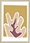 Bloomingville Affisch med ram 45 x 65 cm, gul/rosa