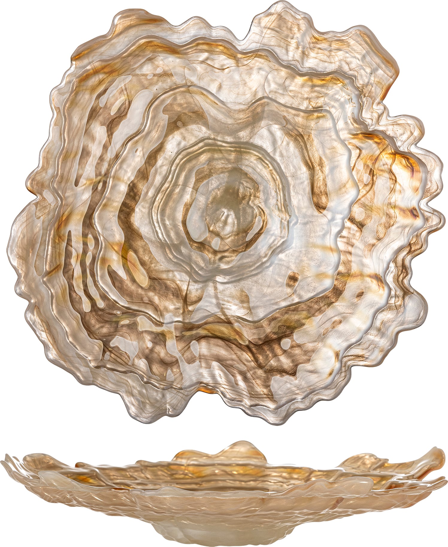 Bloomingville Asimi Dekoschale Glas 38 cm