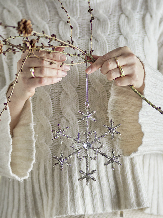 Bloomingville Juanna Christmas tree decoration snowflake
