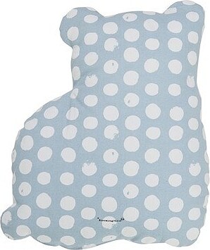 Bloomingville Coussin Ours, avec écharpe rose