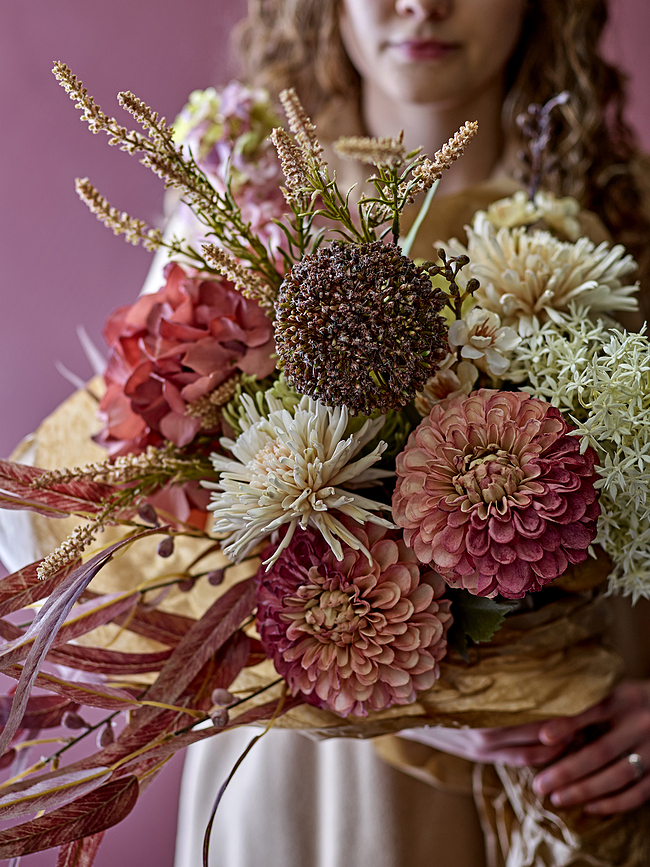 Bloomingville Fleur Artificielle, chrysanthème, rose foncé