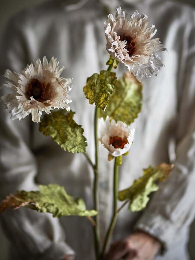 Bloomingville Fleur Artificielle, chrysanthème, rose foncé