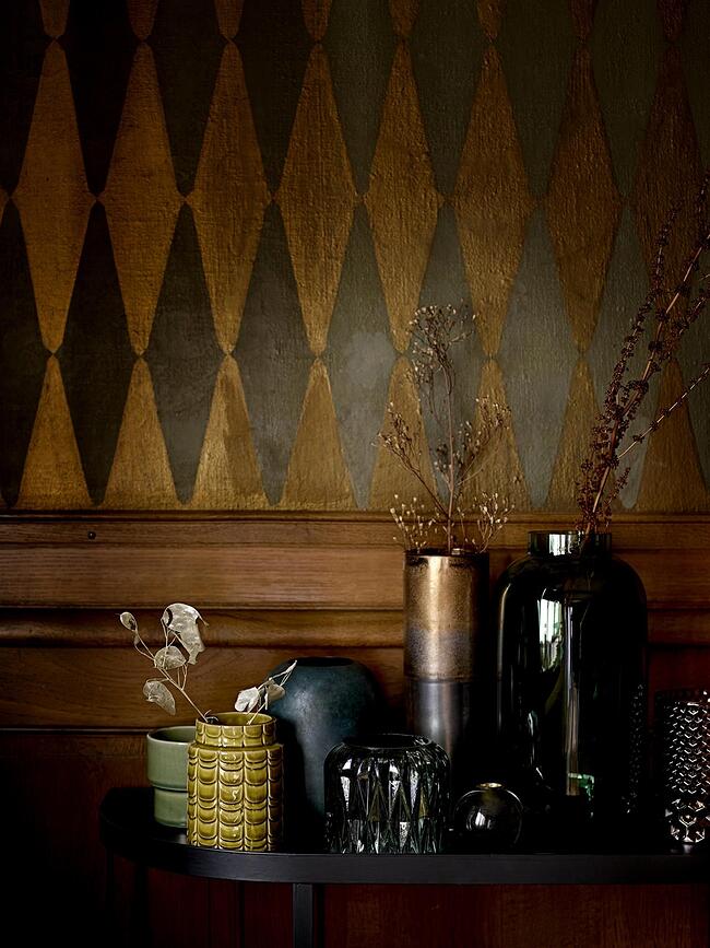 Bloomingville Κηροπήγιο, σφαίρα, γυάλινο, μωβ, για κλασικό κερί