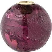 Bloomingville Klassischer Kerzenhalter Kugel violett aus Glas