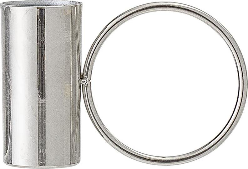 Bloomingville Klassischer Kerzenhalter silberfarben mit Griff