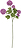 Bloomingville Konstgjord Hortensia 73 cm, fuchsia