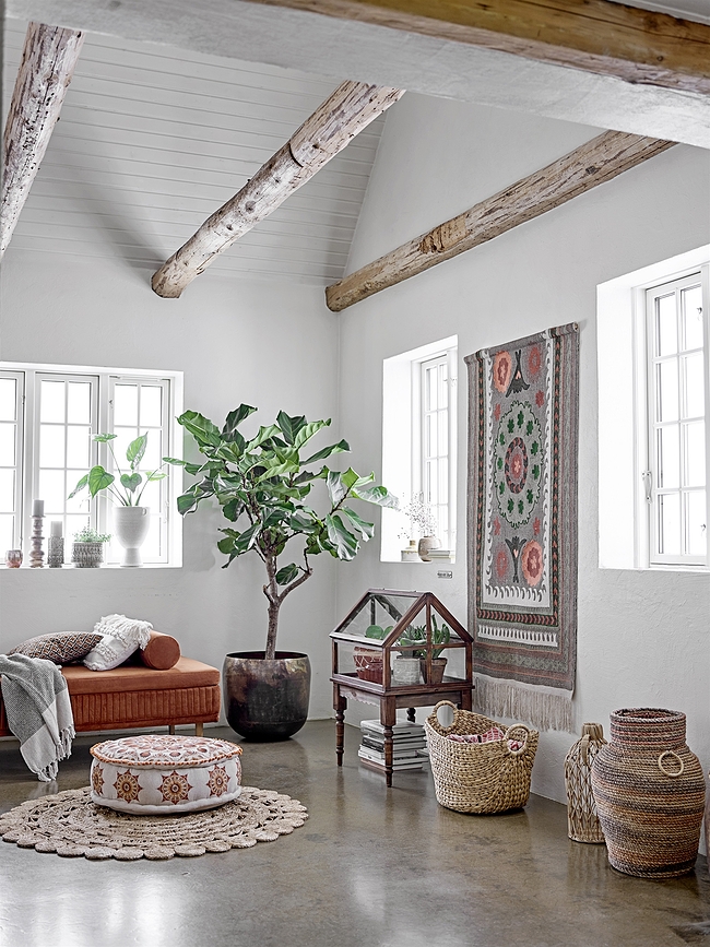 Bloomingville Κουβέρτα, 130 x 160 εκ., γκρι