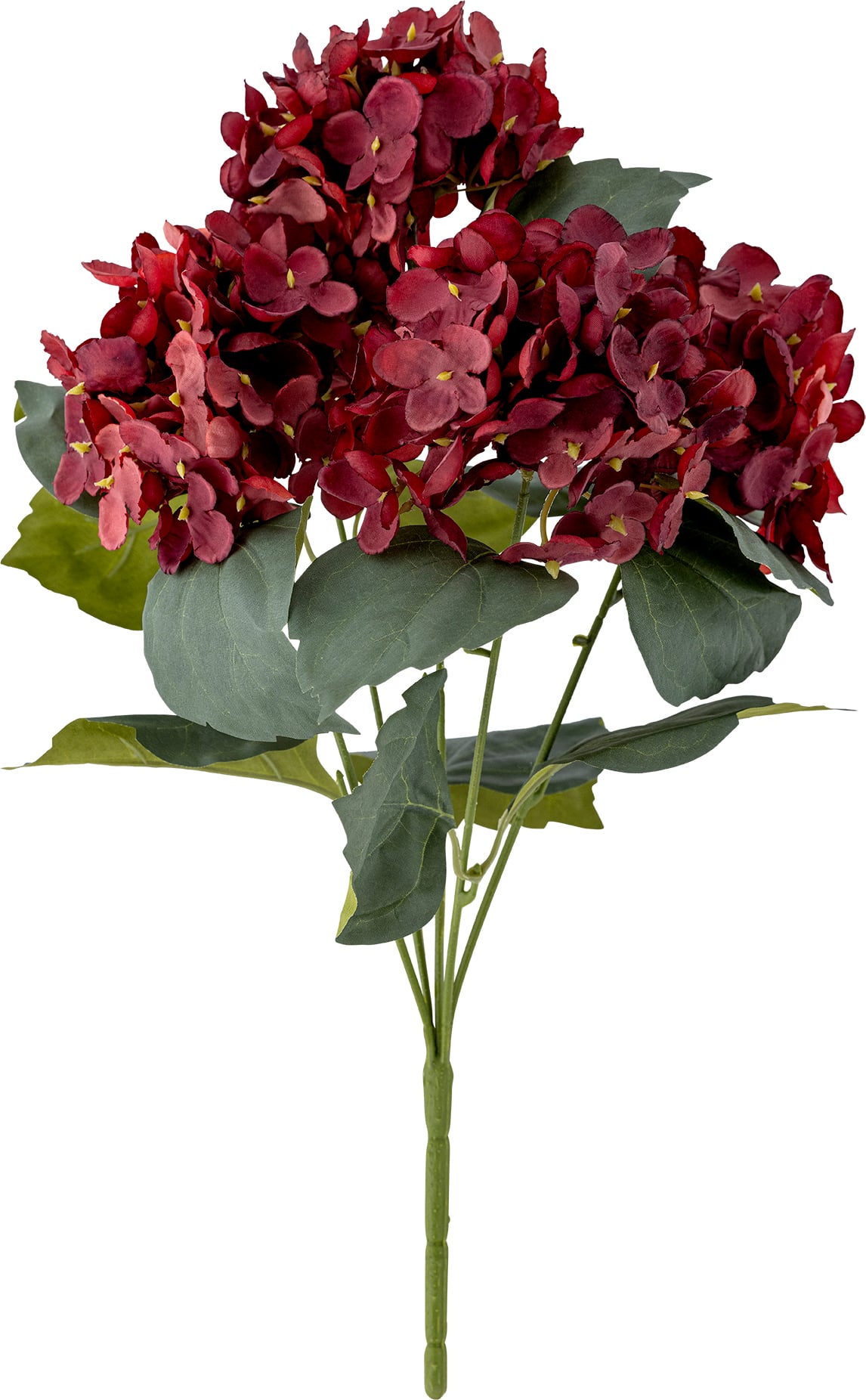 Bloomingville Kunstblume 38 cm Hortensie rot
