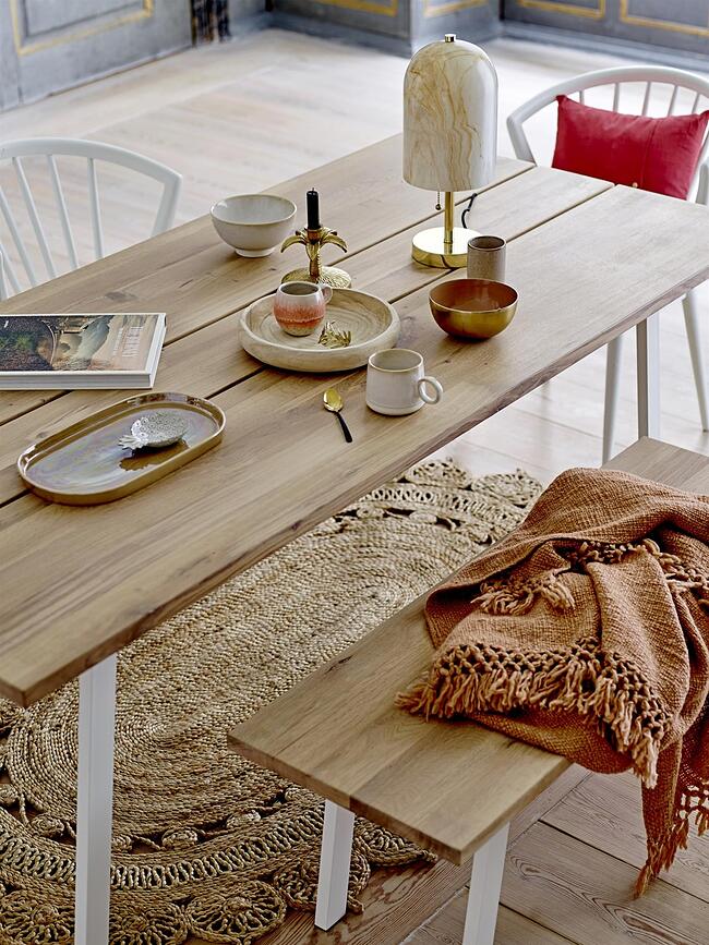 Bloomingville Μπολ, 900 ml, πορτοκαλί, χρυσό αλουμίνιο