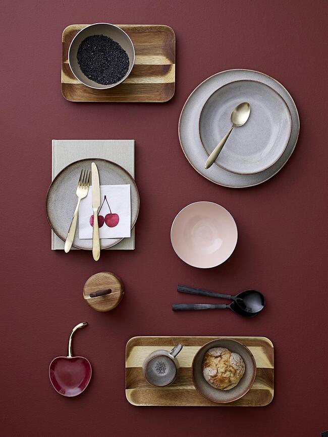 Bloomingville Μπολ, 900 ml, πορτοκαλί, χρυσό αλουμίνιο