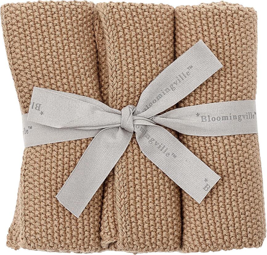 Bloomingville Πετσέτες Κουζίνας, 25 cm, μπλε, 3 τμχ