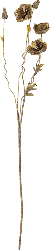 Bloomingville Poppy Umetna roža, rjava