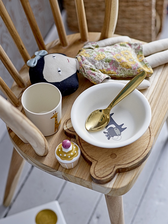 Bloomingville Set de Thé en bois, beige, Set 8 pièces