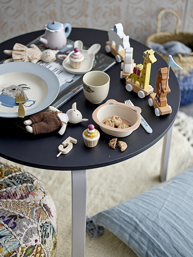 Bloomingville Čajni set, lesen, bež, 8-delni set