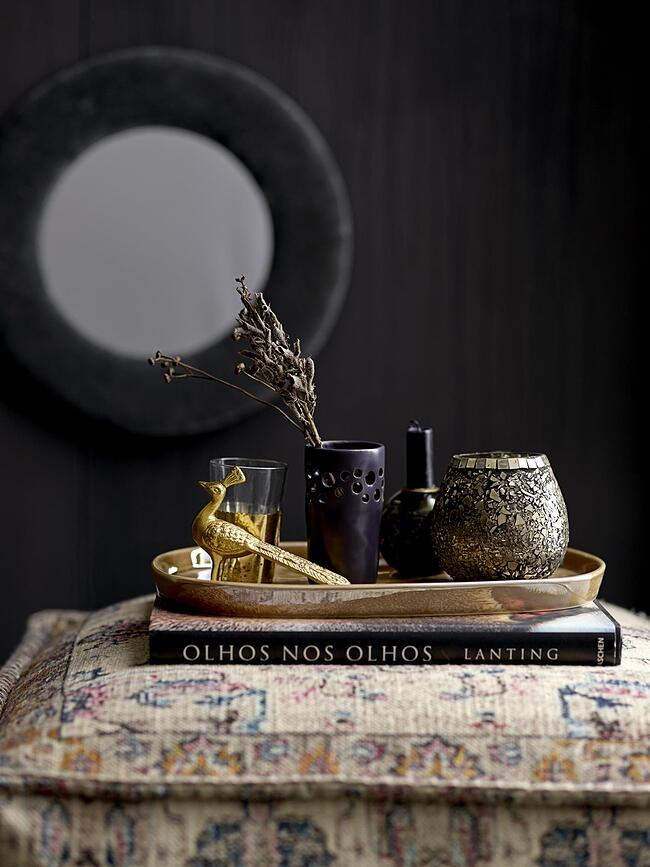 Bloomingville Svijećnjak kugla ljubičasti stakleni