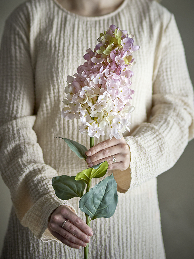 Bloomingville Umetna roža, hortenzija, 49 cm, bela