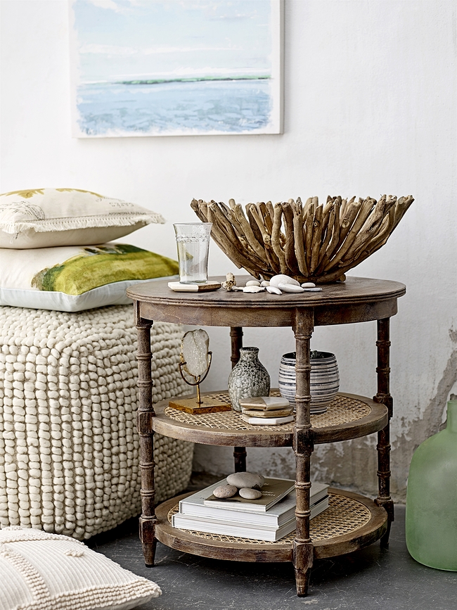 Bloomingville Vaza v obliki steklenice, 29 cm, zelena, steklena