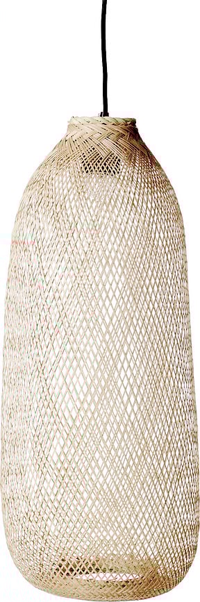 Bloomingville Viseča svetilka, 25 cm, bambusova