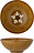 Bol Heikki, 19 cm, marrón