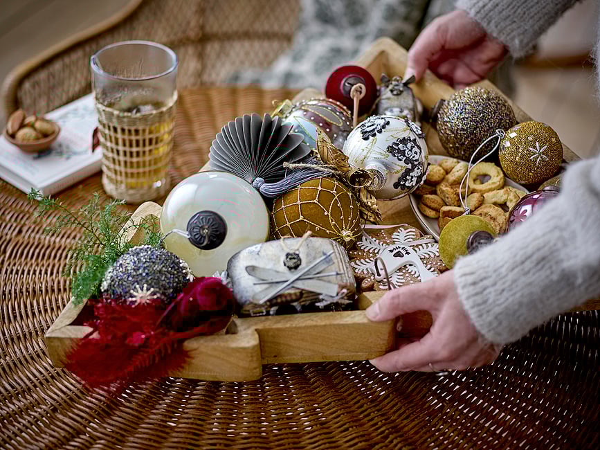 Bola de Navidad Mouna, 10 cm