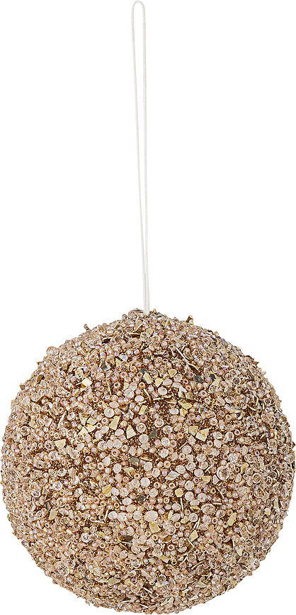 Bola de Navidad Nicolet, 9 cm, dorada