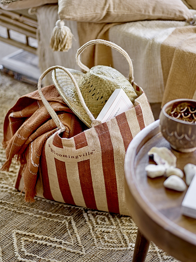 Bolsa de la Compra de yute Bergamo, negra