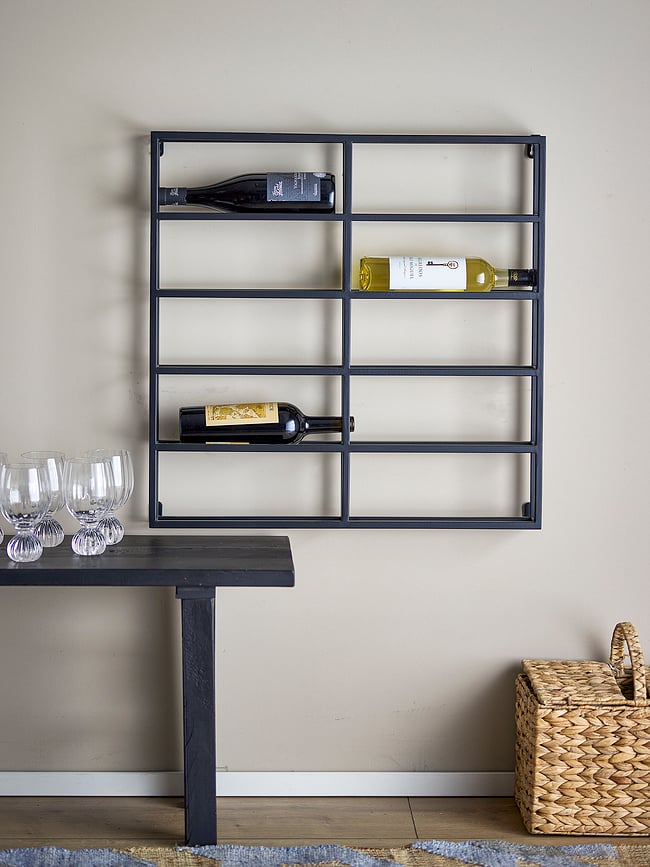 Botellero de pared Magne, negro