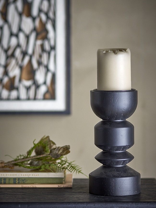 Bowen Κηροπήγιο για κλασικό κερί, 27,5 cm, μαύρο