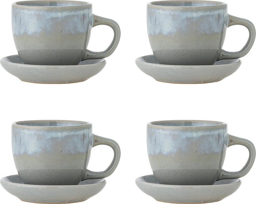 Brenta Šalice s tanjurićima 185 ml plave 4 kom.