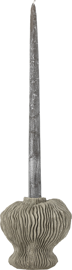 Briar Bougeoir pour bougie classique, 12 cm, gris