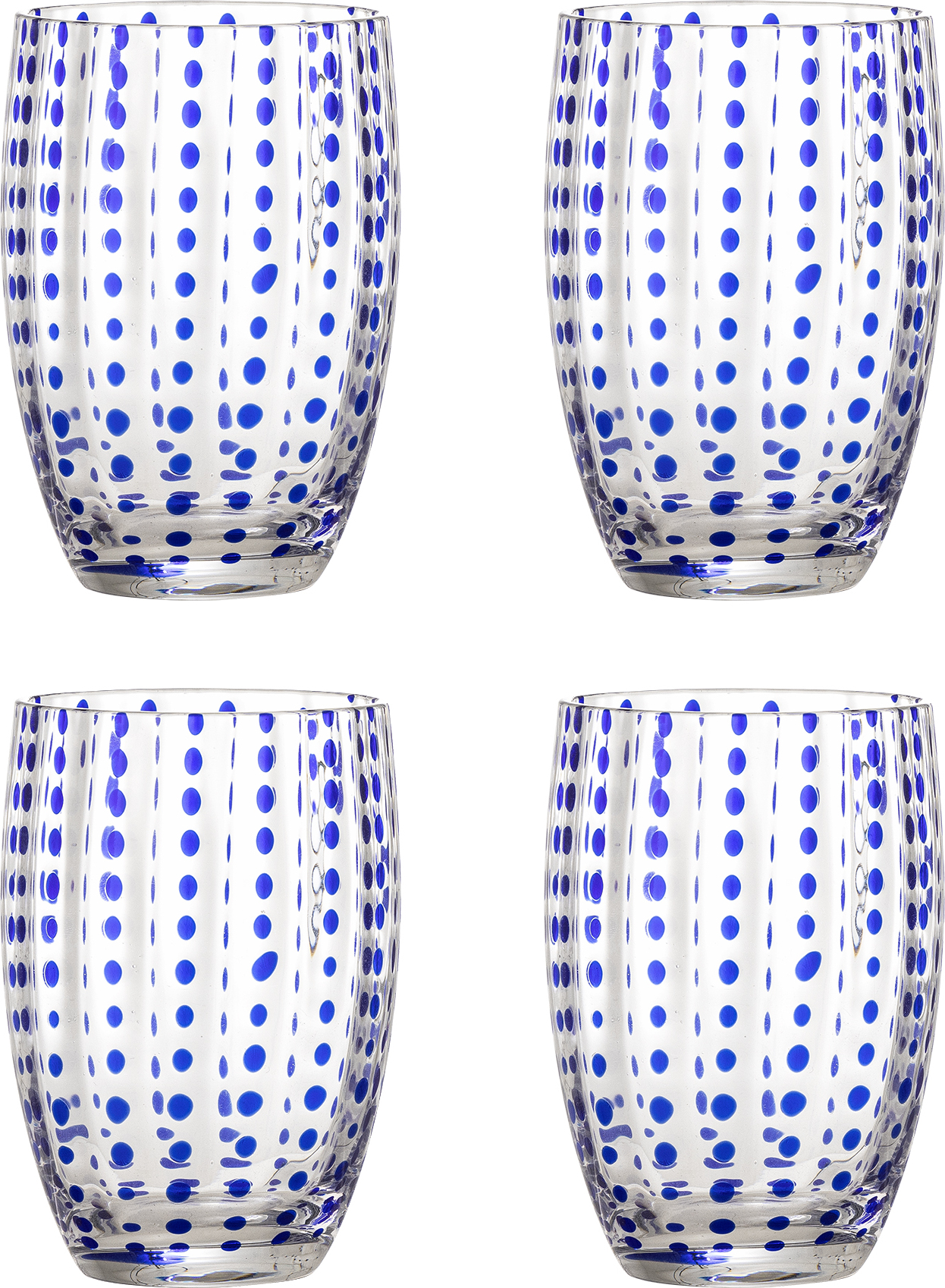Brinley Gläser 350 ml, blau, 4 St.