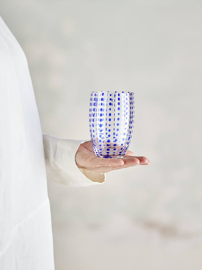 Brinley Verres 350 ml, bleus, Lot de 4