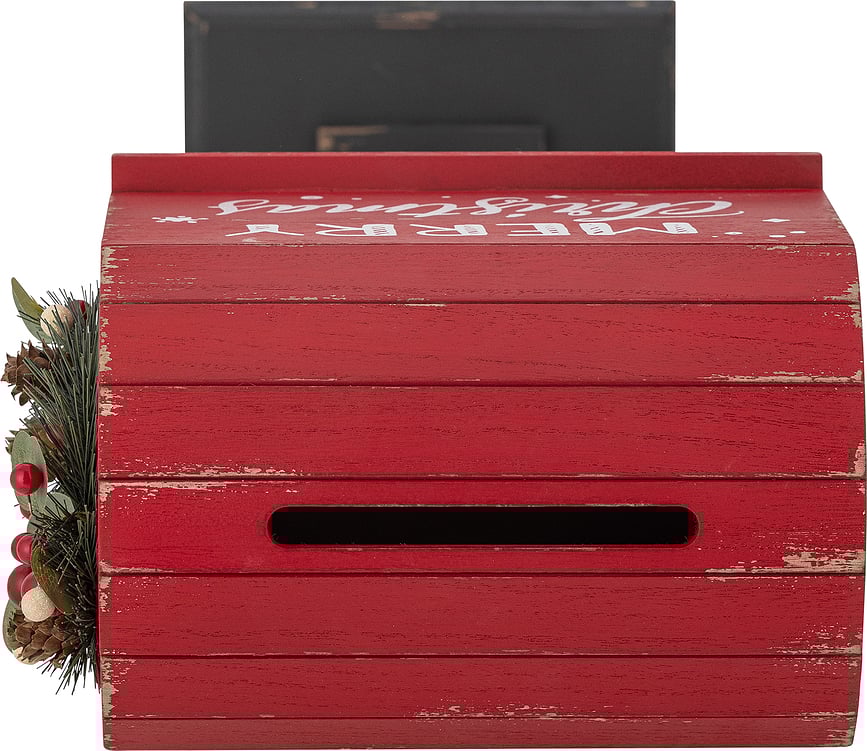 Buzón decorativo Carlo, navideño, con pie