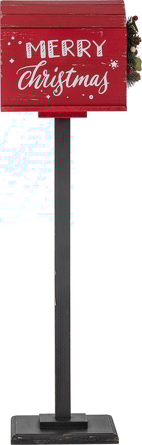 Buzón decorativo Carlo, navideño, con pie