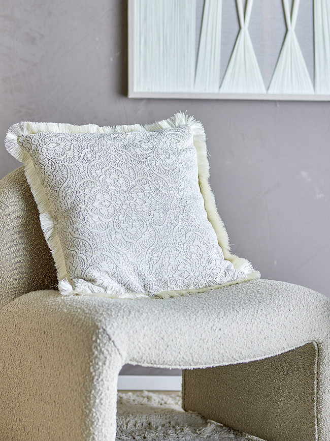 Cabrie Coussin décoratif, 50 x 50 cm, beige