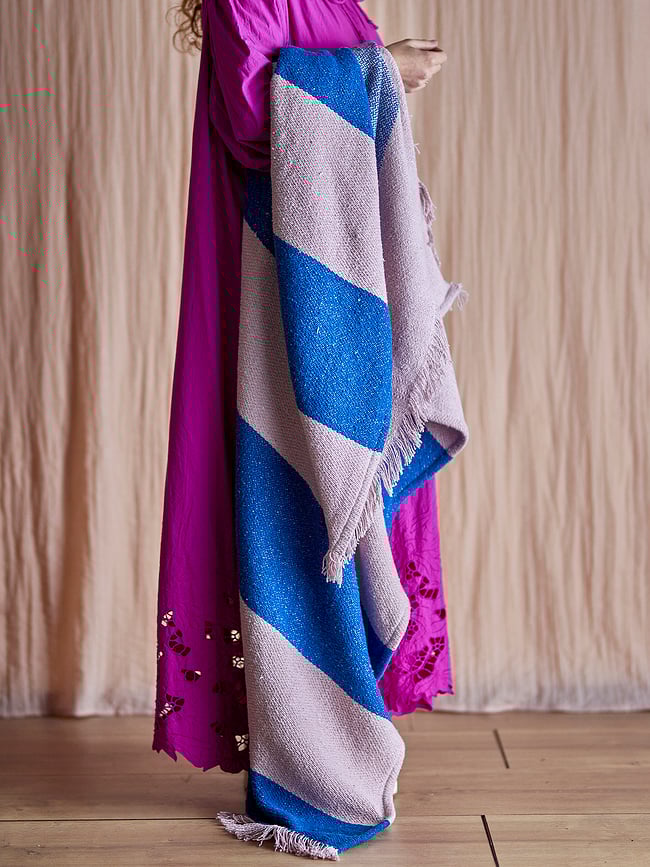 Cadeo Deka reciklirana 130 x 160 cm plavo-ružičasta