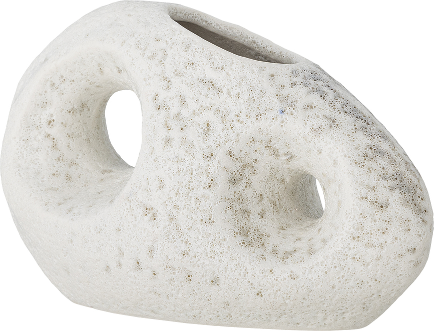 Caia Dekorativna vaza, 16 cm, bela