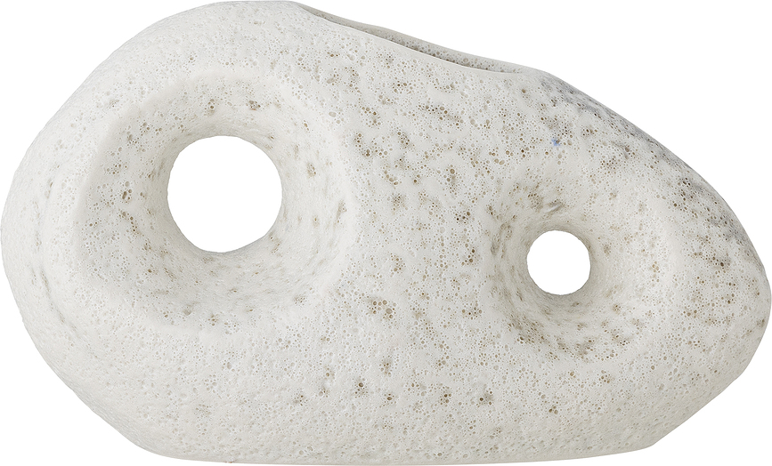 Caia Dekorativna vaza, 16 cm, bela