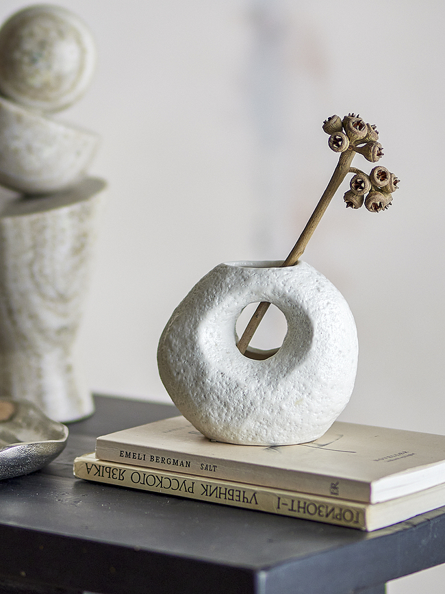 Caia Vase Décoratif 11 cm, blanc