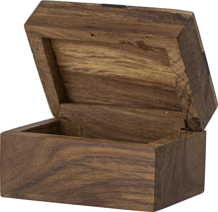 Caja de madera de mango Cemile, 6,5 cm