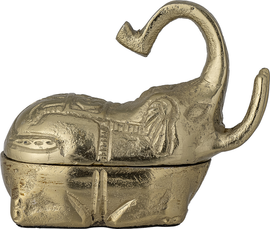 Caja decorativa Vinna, diseño de elefante, 9,5 cm