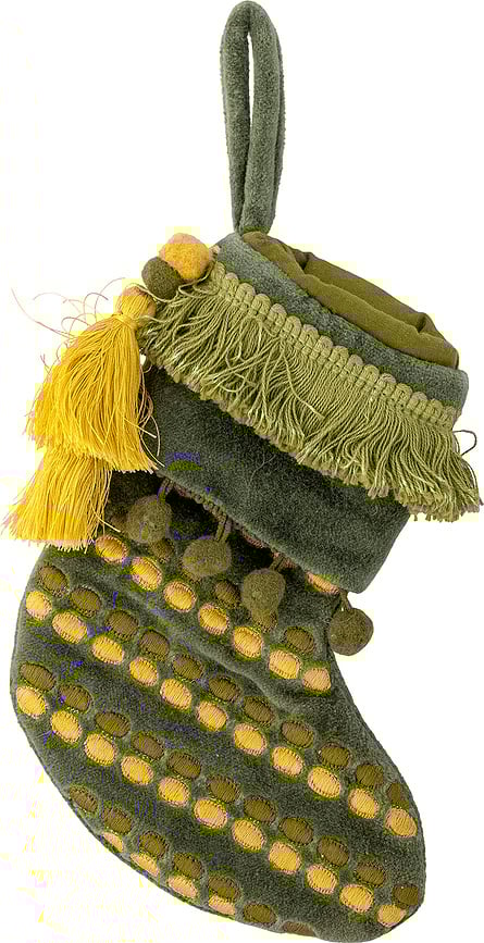 Calcetín navideño Jeanne, verde