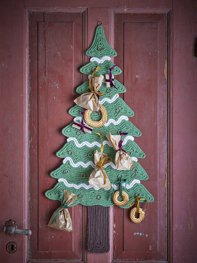 Calendario de Adviento Douglas, con forma de árbol de Navidad