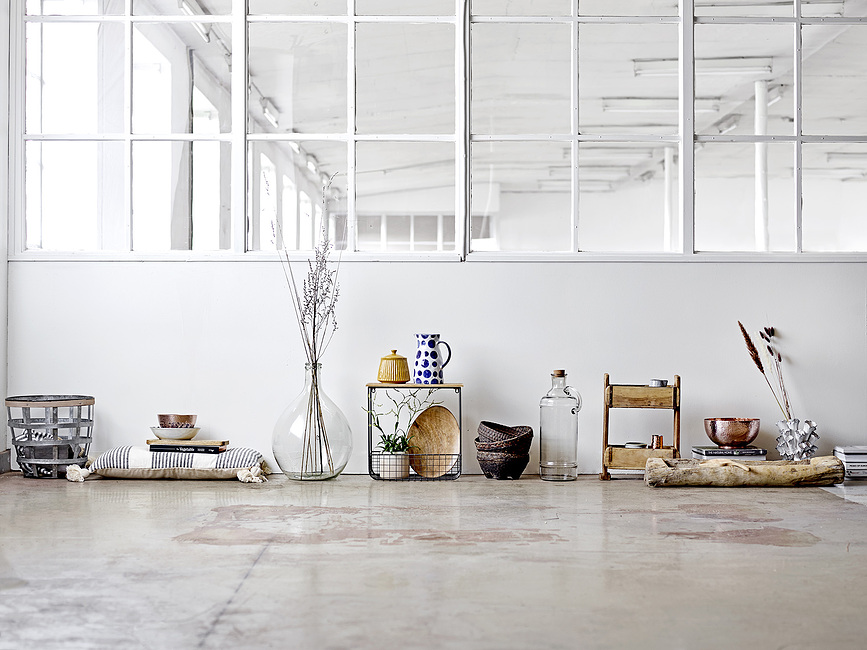 Camellia Assiette creuse 21,5 cm, blanche à motif bleu