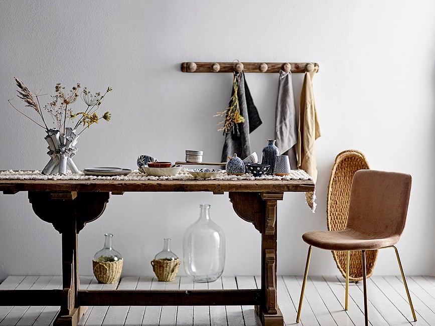 Camellia Tanjur duboki 21,5 cm bijeli s plavim uzorkom