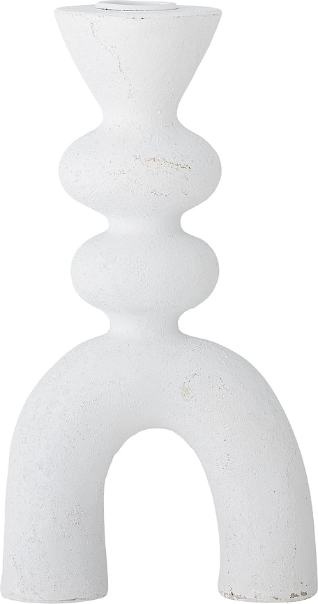 Candelabro clásico Syra, 21 cm, blanco