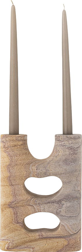 Candelabro doble Lodi, para vela clásica