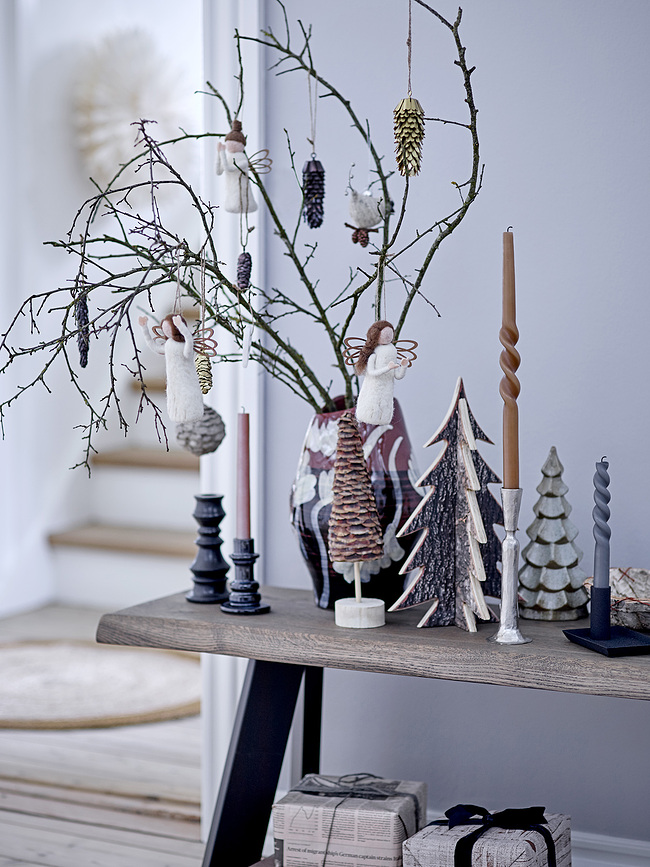 Candelabro Joha, negro, para vela clásica