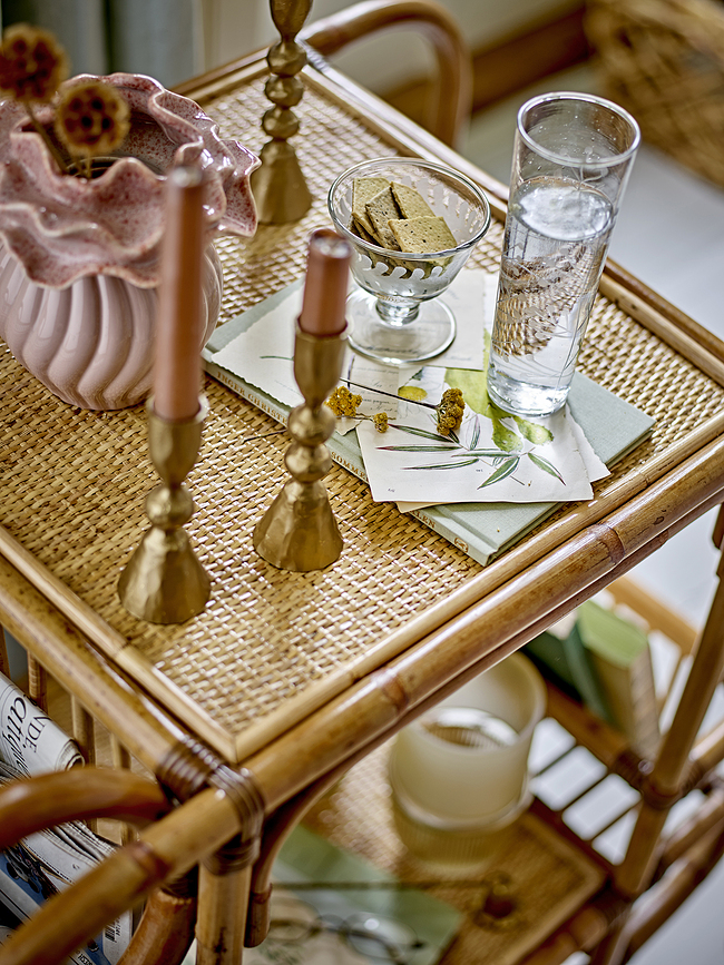 Candelabro Mitzi 14 cm, dorado, para vela clásica