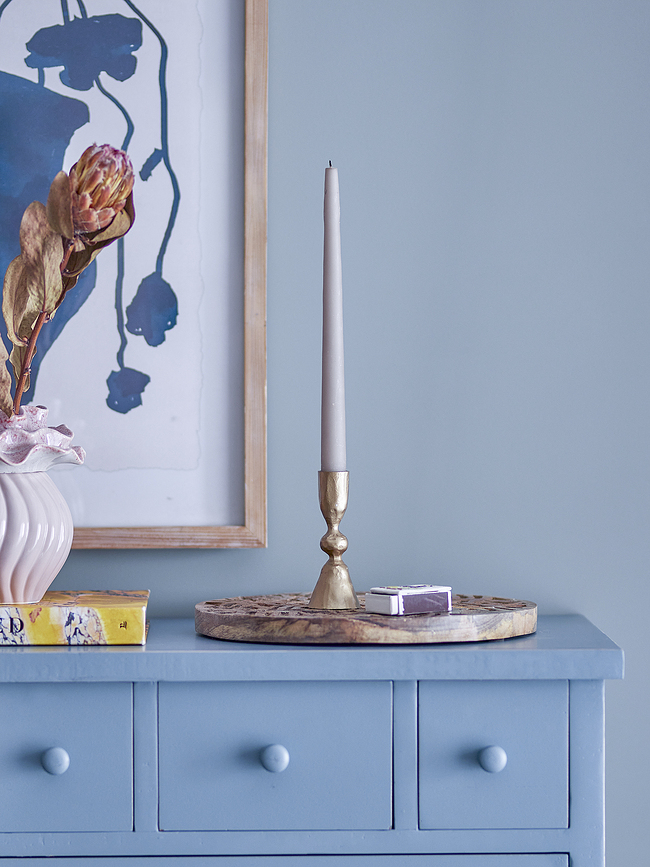 Candelabro Mitzi 14 cm, dorado, para vela clásica